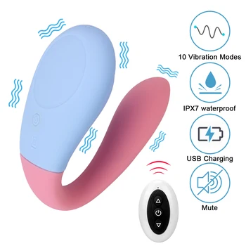 10 Načini Daljinskega Upravljalnika U Nosljivi Dildo, Vibrator G Spot Klitoris Stimulator Dvojni Vibrator Odraslih Igrače Za Par