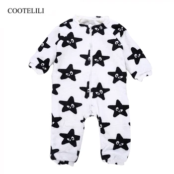COOTELILI 73-120 cm Toplo Runo Newborn Baby Oblačila Božična Zvezda Halloween Kostum Baby Dekleta Romper otroške Zimske Obleko