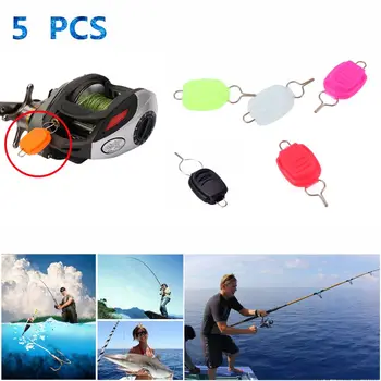 ABS 5Pcs Rejec Posnetek za Pescaria za Baitcasting Reel Vrstice Imetnik Ribolovno Orodje za ribiške vrvice ribiški pribor