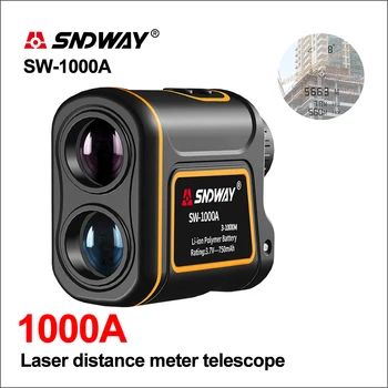SNDWAY Golf Digitalni Laser Rangefinder Distance Meter Lovski Daljnogled, Trena Mini Laser Range Finder Ukrep 1000M SW-1000A