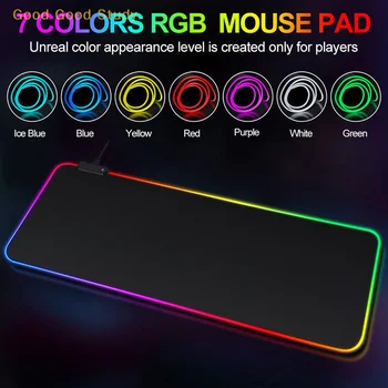 RGB Svetlobne Pure Black Mouse Pad Zgosti Mouse Pad Velika Miza Pad Šifrirana Non-slip Kul Velika E-športne Igre Urad