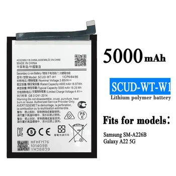  Visoka Kakovost Nadomestna Baterija Za Samsung SM-A226B Galaxy A22 5G SCUD-WT-W1 Velike Zmogljivosti vgrajene Baterije