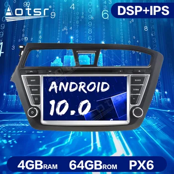 Za Hyundai i20 2014-2018 Avto GPS Navigacijski DVD Multimedijski Predvajalnik Android 10.0 Radio Vodja enote za DSP 64 G Auto Avdio Video Predvajalnik