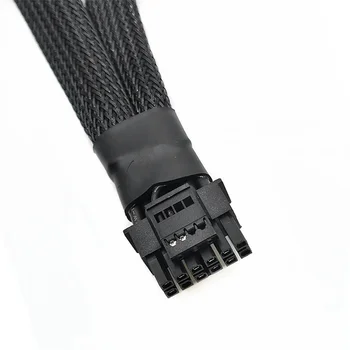 12VHPWR Priključek PCIe 5.0 12VHPWR 16Pin 12+4Pin Moški Ženski GPU Napajalni Kabel na Priključek z Vrstnimi Zatiči Črna
