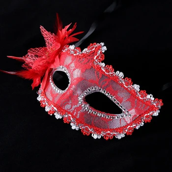 Čipke Cvet Polovico Obraza, Oči Maske Stopnji Uspešnosti Maškarada Halloween Party Supplies Rekviziti