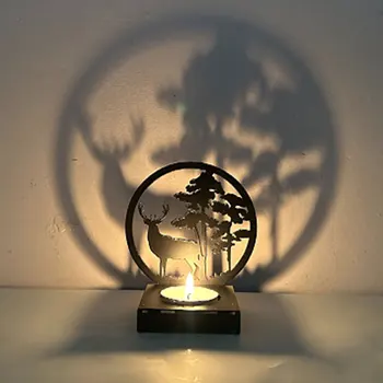 Ustvarjalne Kovinski svijećnjak Doma Dekoracijo Evropske Kovanega Železa svijećnjak Slon Elk Kovinski Okras Valentinovo