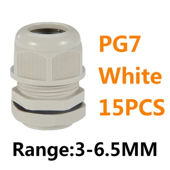 Najlon PD6 Žleze Kabel za Polnjenje Žleze Locknut Plastičnih Kabel Žleze Pg21 Za 12-18 mm Dia Kablu Žice
