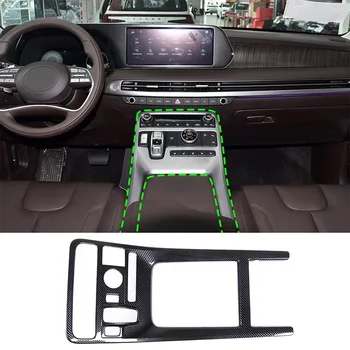 Za Hyundai Hridina 2019-2024 ABS Ogljikovih Vlaken Avto Chrome Centralni Nadzor Prestavna Plošča Pokrov Trim Nalepke Avto Dodatki