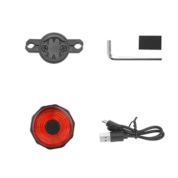 Kolo Rep Lahka Kolesa za Zaznavanje Zadaj Rep Luč Zavorni USB Varnost Svetlobe