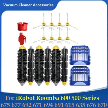Zamenjava Kompleti Za Irobot Roomba 500 600 Serije 690 680 660 650 651 Sesalnik Pribor Glavni Strani Krtačo Filter