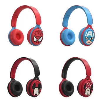 Disney Marvel Brezžične Bluetooth Slušalke Y08 HIFI Prostorski Zvok, Zložljive Prenosni računalnik Slušalke z Mikrofonom za Otroke Anime Risanke
