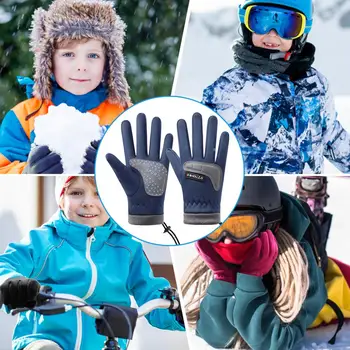 Trpežne Rokavice za Aktivno Otroci Nepremočljiv Sneg Rokavice za Otroke Non-slip Toplo Zaščito Idealna za Smučanje, Kolesarjenje na Prostem