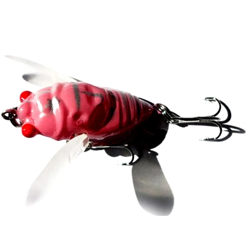 1Pcs Cicada 40 mm/6.4 g Ostriž Insektov Lure Vabe za Ribolov Lure Visoki Barb Kljuke Ribolov Reševanje, Umetne Vabe za Ribolov4