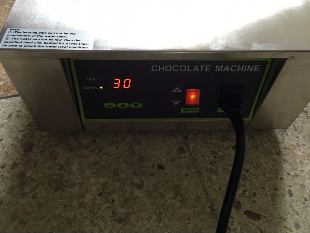 Električna 4 tanki Zmogljivost 8 kg Čokolada Topi Pralni Električni Čokolada Kaljenje Pralni Čokolada cascade Talilni Lonec3