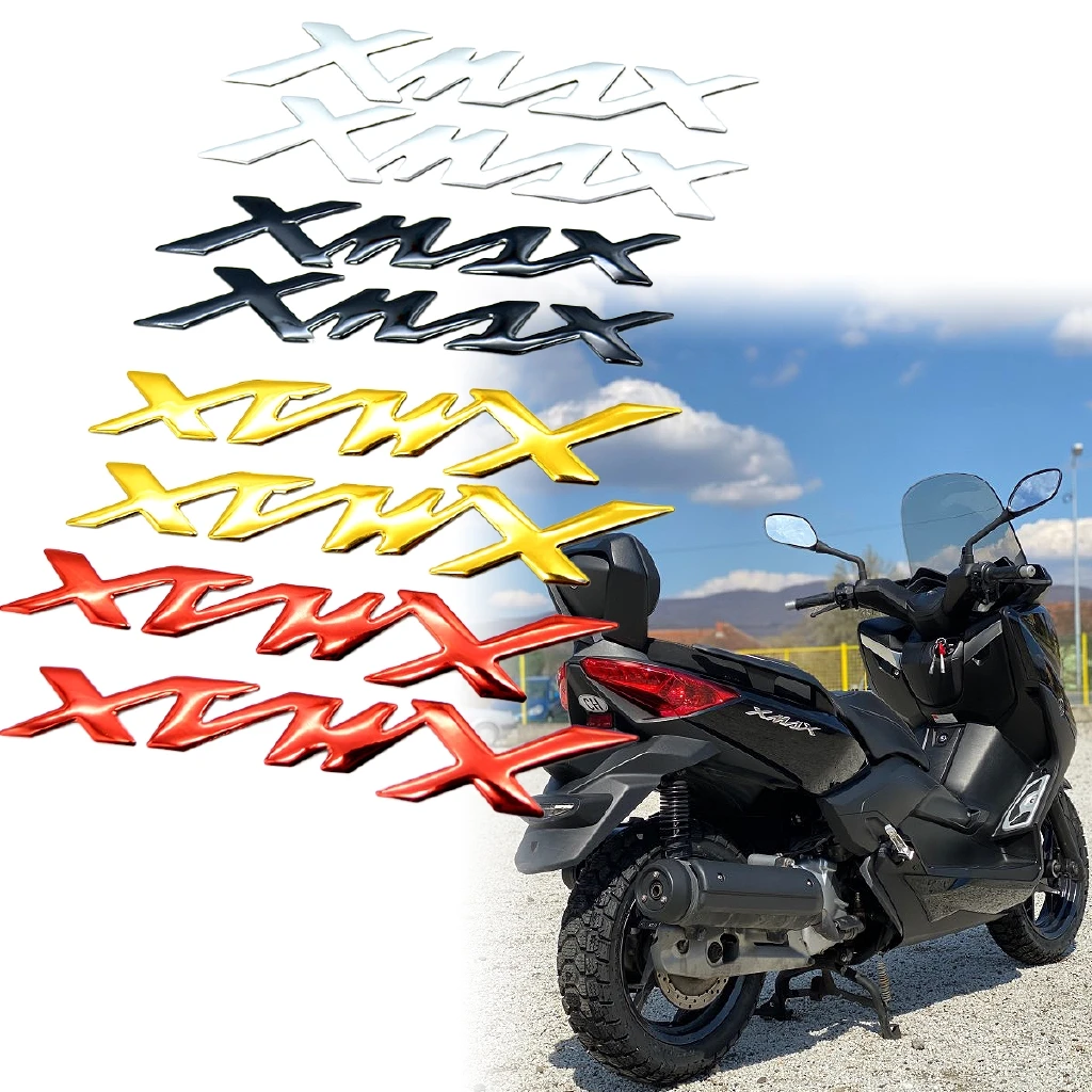 2PCS 3D Motociklistična Emblem LOGOTIP Značko google Chrome Nalepke Nalepke Nalepke za YMAHA Xmax 125 250 300 400 X Max 300 Dodatki0