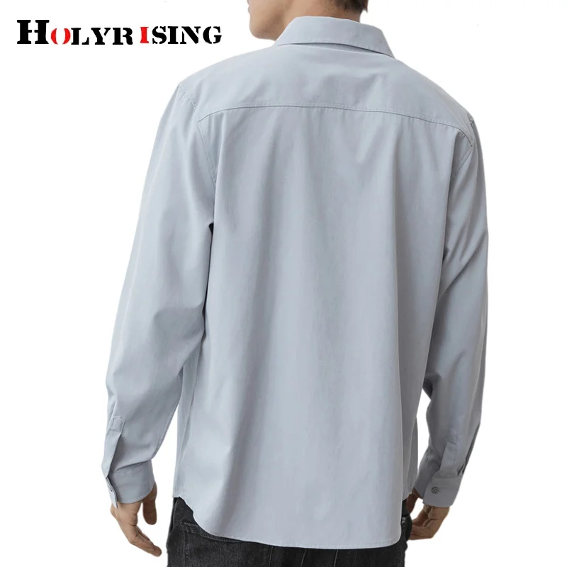 pomlad moških priložnostne majice dolg rokav camisas de hombre m-4xl breatheable barva majica vintage oblačila NZ0271