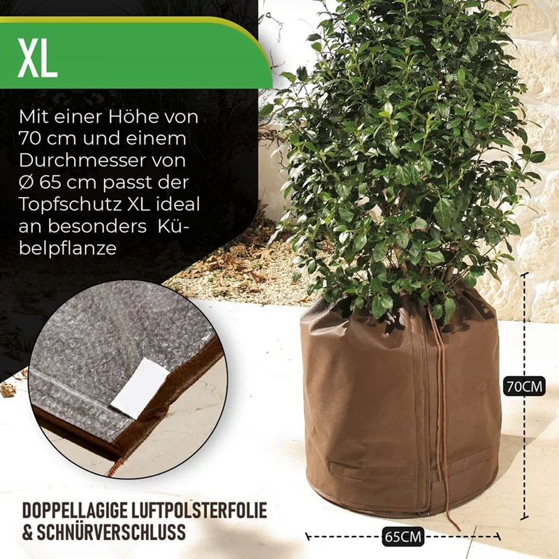 Toplotne Pot Protector Za Rastline, Cvetlični Lonec Zaščito, Zimsko Zaščito, Hladno Zaščito, Frost Protection 50 X 70 cm Trajne4