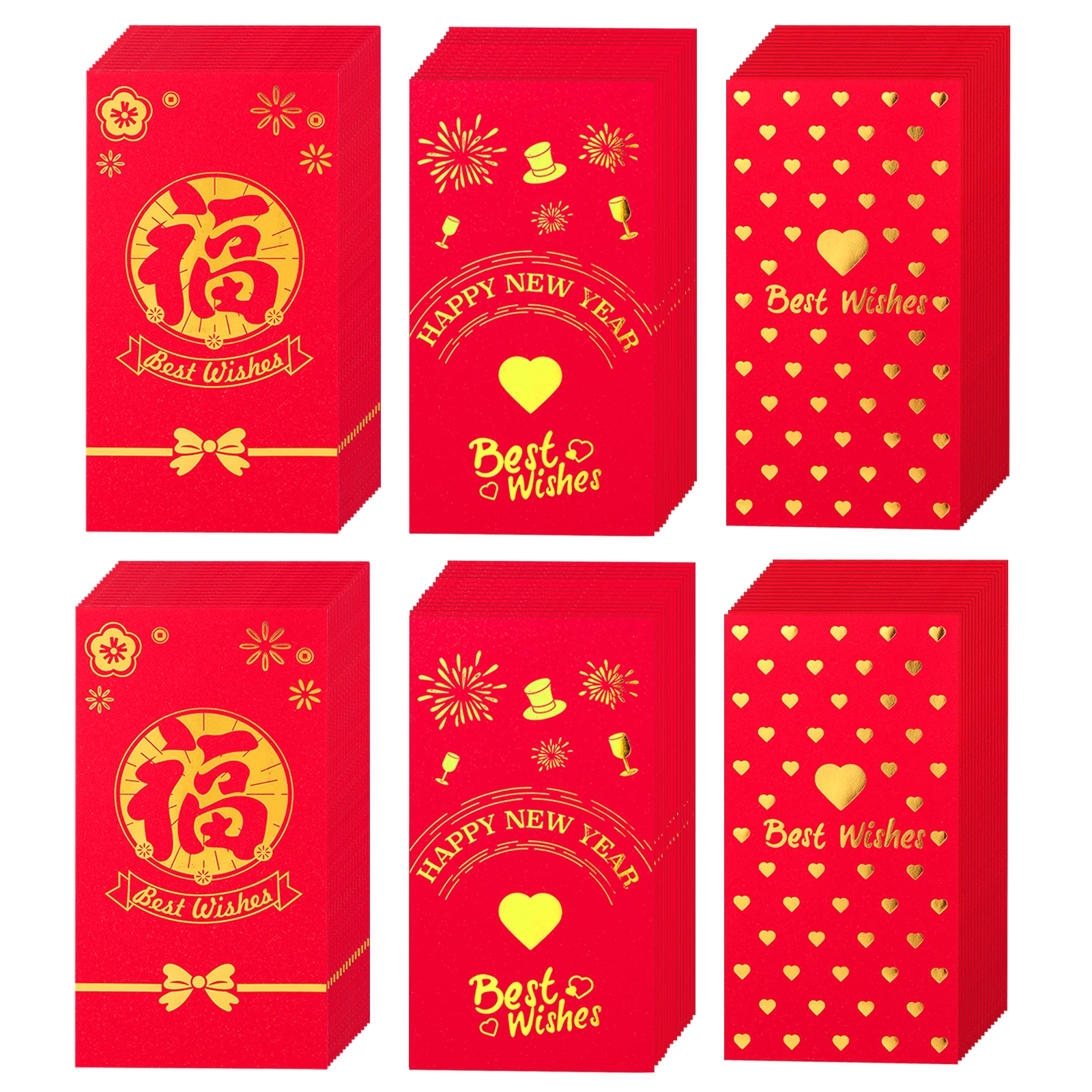12Pcs/Veliko Kitajskih Pomladni Festival Rdeče Ovojnice Klasičnih Srečen vreča Denarja Poroko Ovojnico Novo Leto Okraski Ovojnice Za Denar5