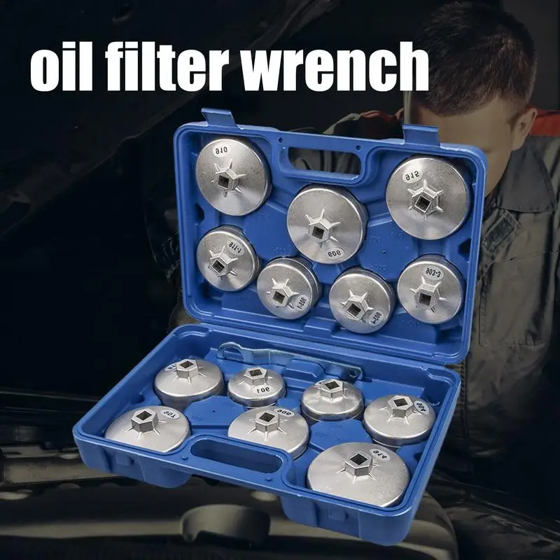 Olje Filter Ključa Set 15-Kos Socket Set Komplet Orodij Za Motorno Olje Filter Ključ Nastavljivi Oljni Filter Orodje Za Odstranjevanje Idealen Za4